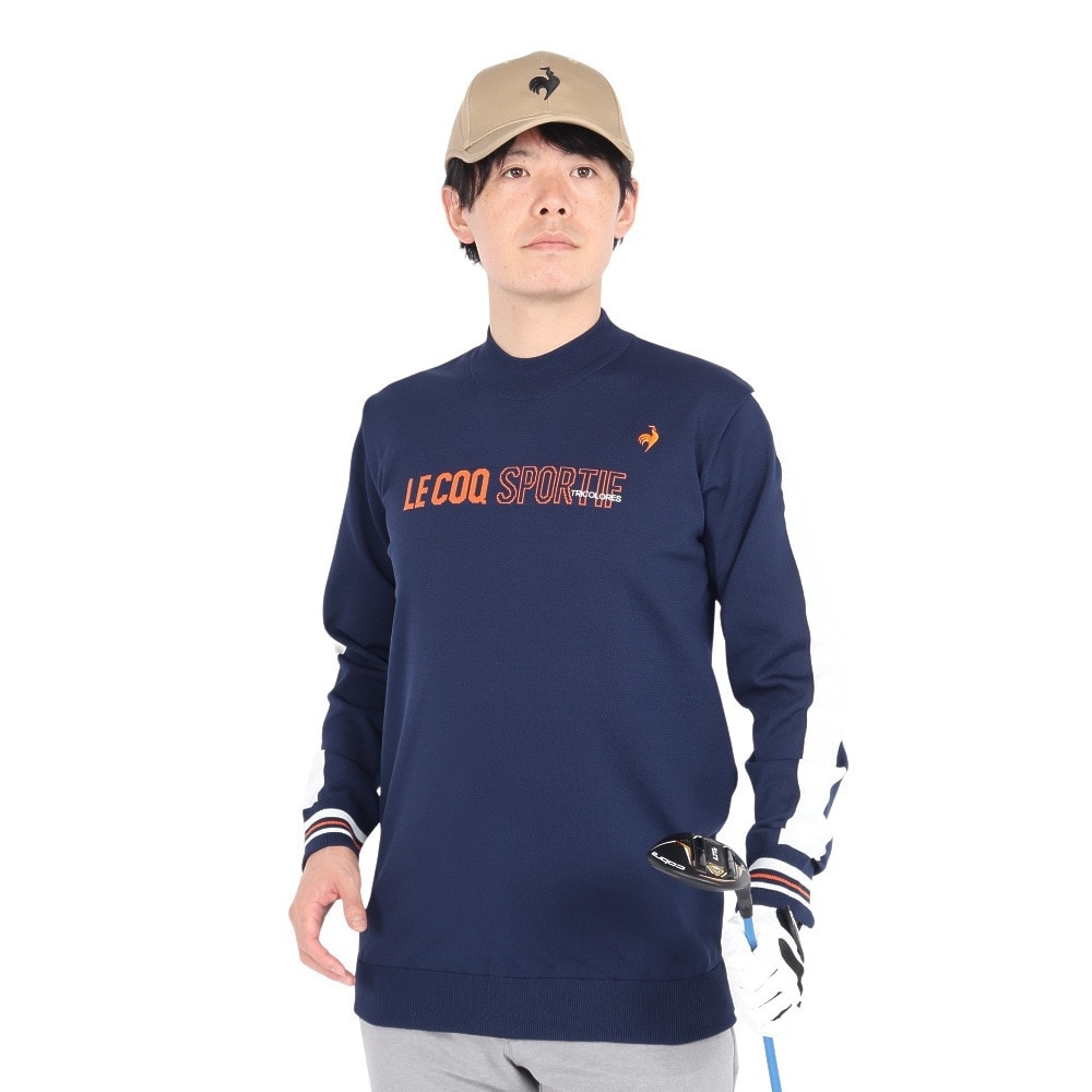 ルコックスポルティフ（lecoqsportif）（メンズ）ゴルフウェア ストレッチフォーサー 長袖 シャツセーター LG4FST02M NV00