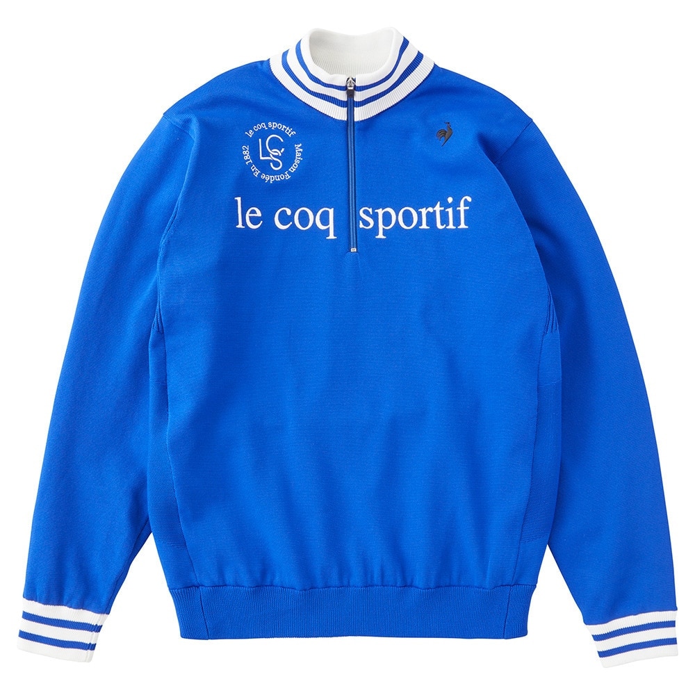 ルコックスポルティフ（lecoqsportif）（メンズ）ゴルフウェア ストレッチフォーサー 長袖 裏地付き防風セーター LG4FST30M BL00