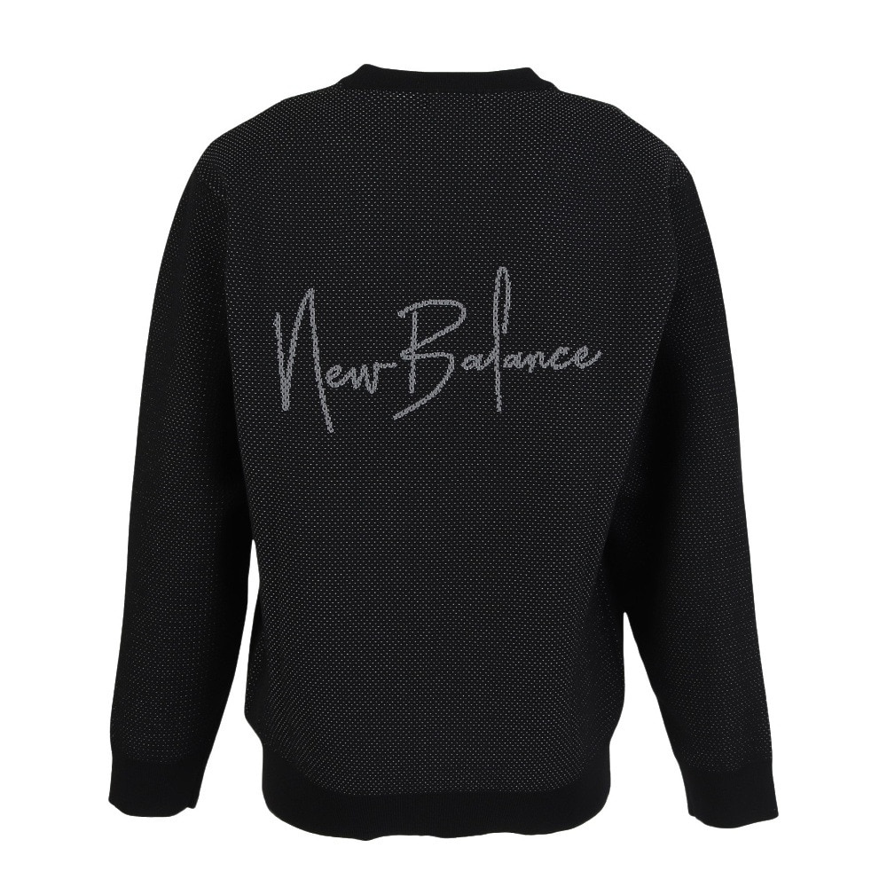 ニューバランス（new balance）（メンズ）ゴルフウェア クルーネック ニット プルオーバー 012-5270002-010