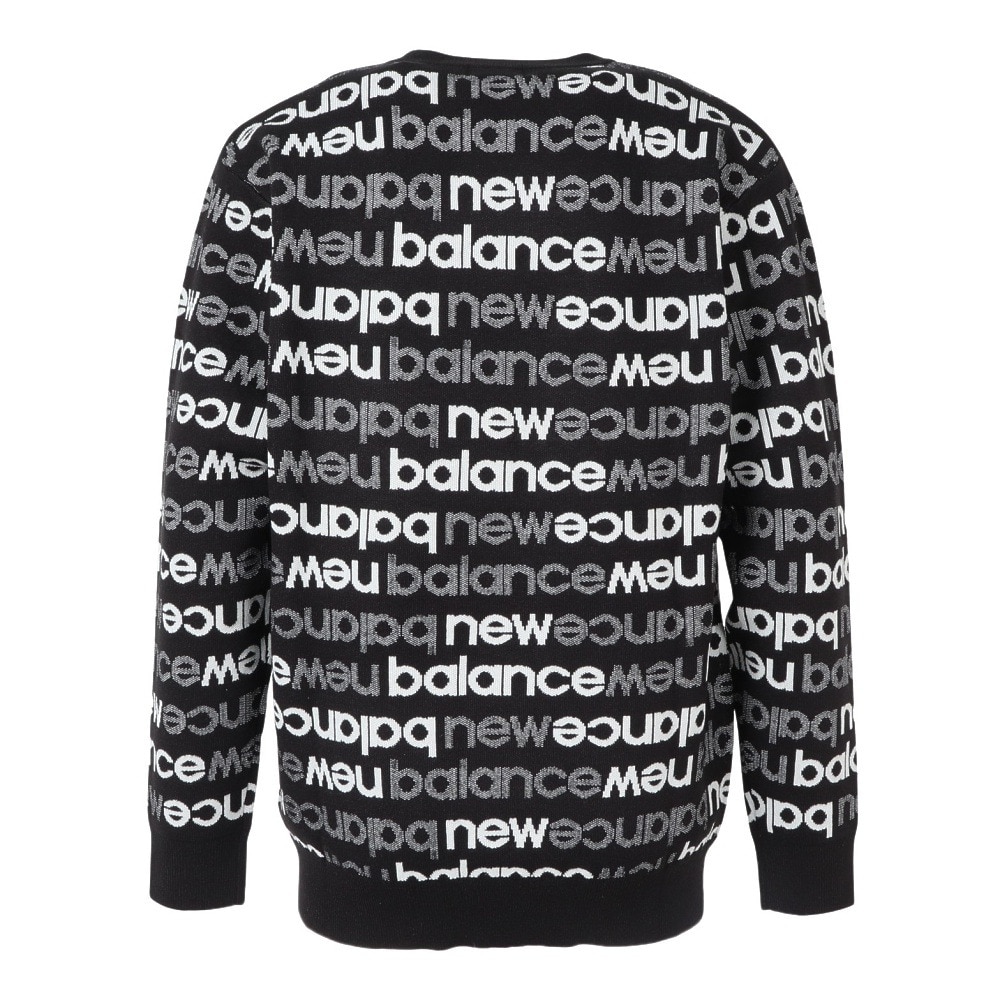 ニューバランス（new balance）（メンズ）ゴルフウェア 吸湿発熱 長袖 クルーネック ニット プルオーバー 012-5270004-010