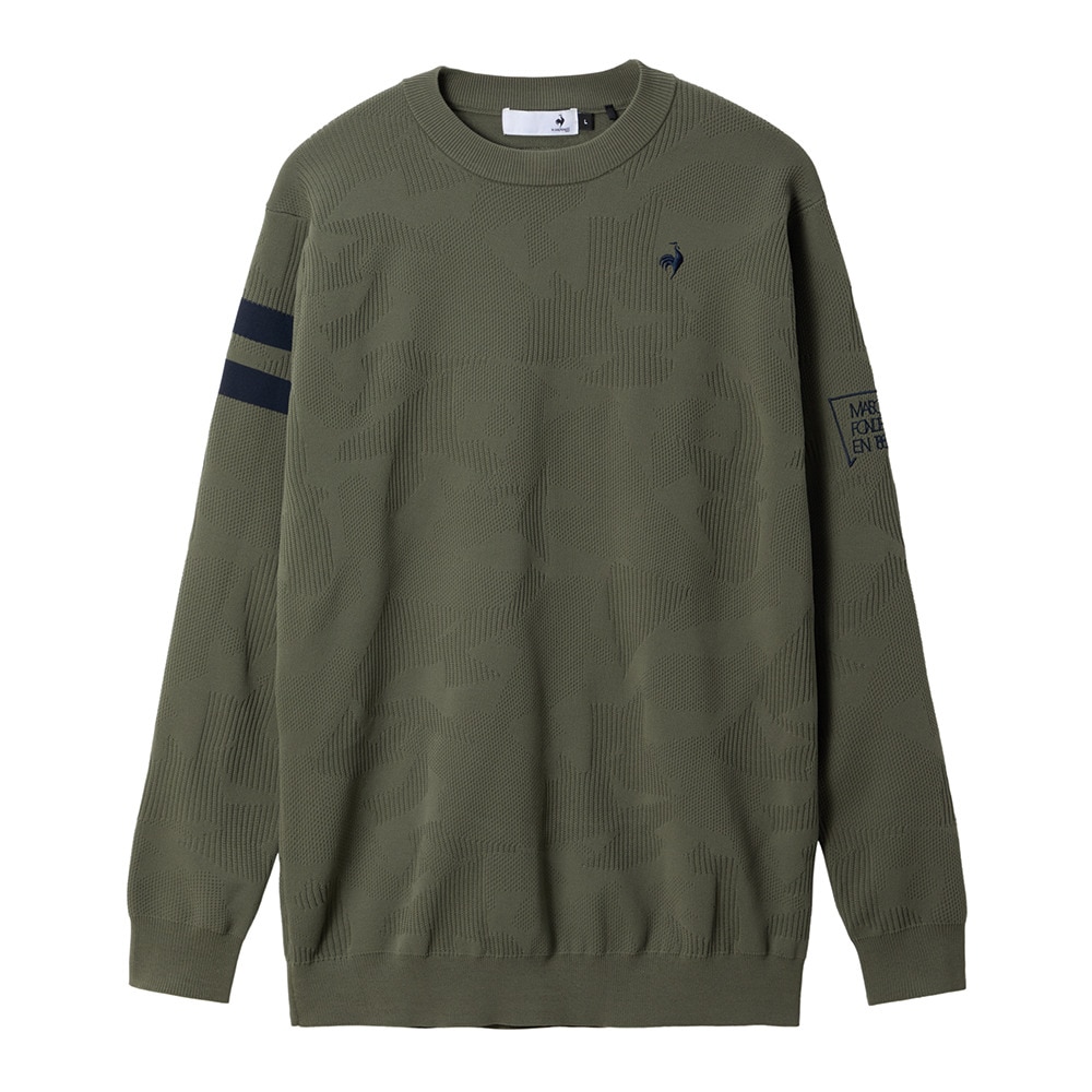ルコックスポルティフ（lecoqsportif）（メンズ）ゴルフウェア モザイク柄ジャガードセーター LG5FST00M KH00