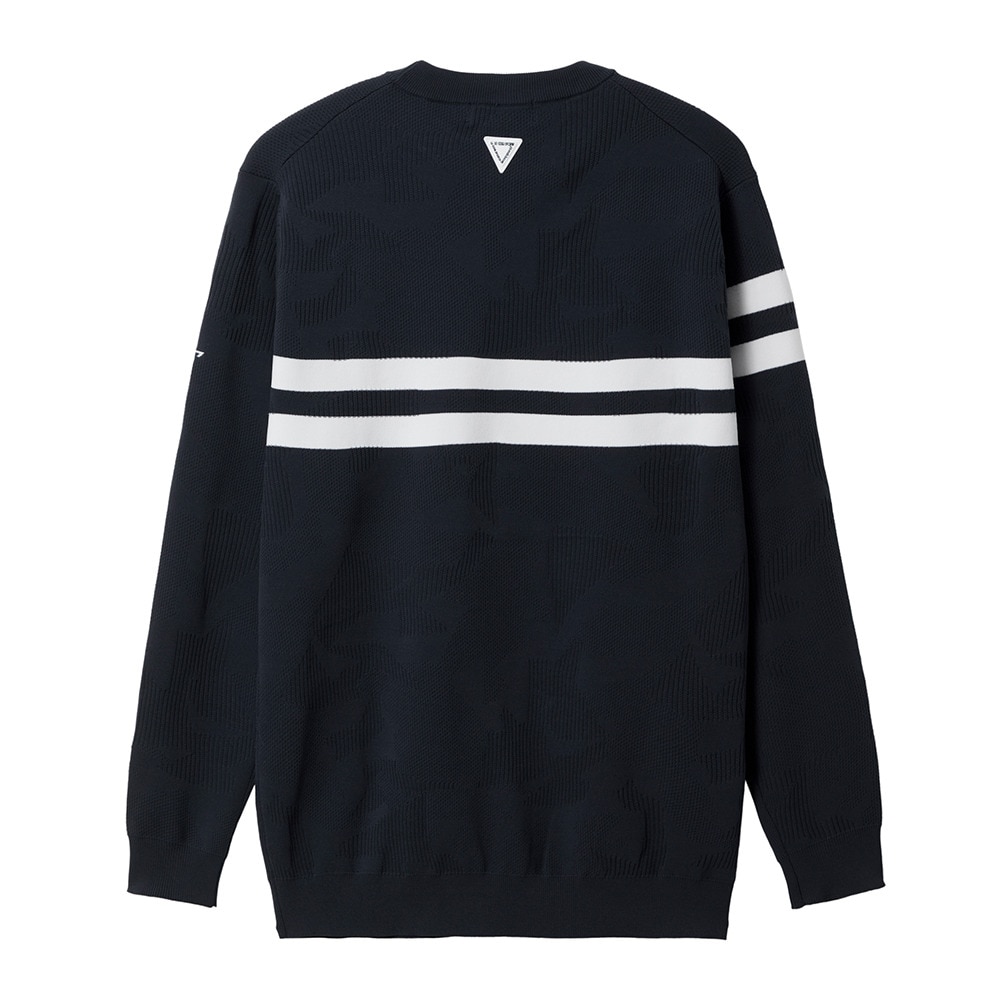 ルコックスポルティフ（lecoqsportif）（メンズ）ゴルフウェア モザイク柄ジャガードセーター LG5FST00M NV00