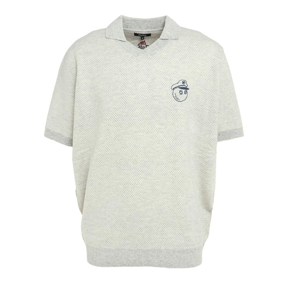 マルボンゴルフ（Malbon Glolf）（メンズ）ゴルフウェア セーター 半袖 ポロシャツ M-7533-IVR | ゴルフ用品はヴィクトリアゴルフ