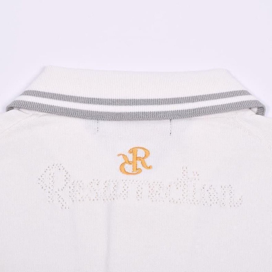 レザレクション（Resurrection）（メンズ）ゴルフウェア メッシュロゴ ニットポロシャツ BF12KNPS04-M WHT
