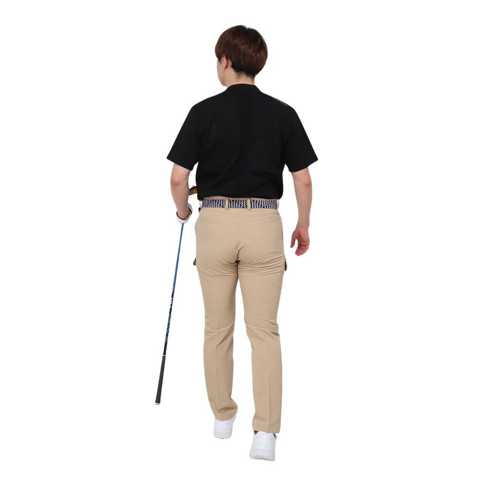 トミーアーマー（Tommy Armour）（メンズ）ゴルフウェア 半袖ニット モックネック TASL24S030003 BLK