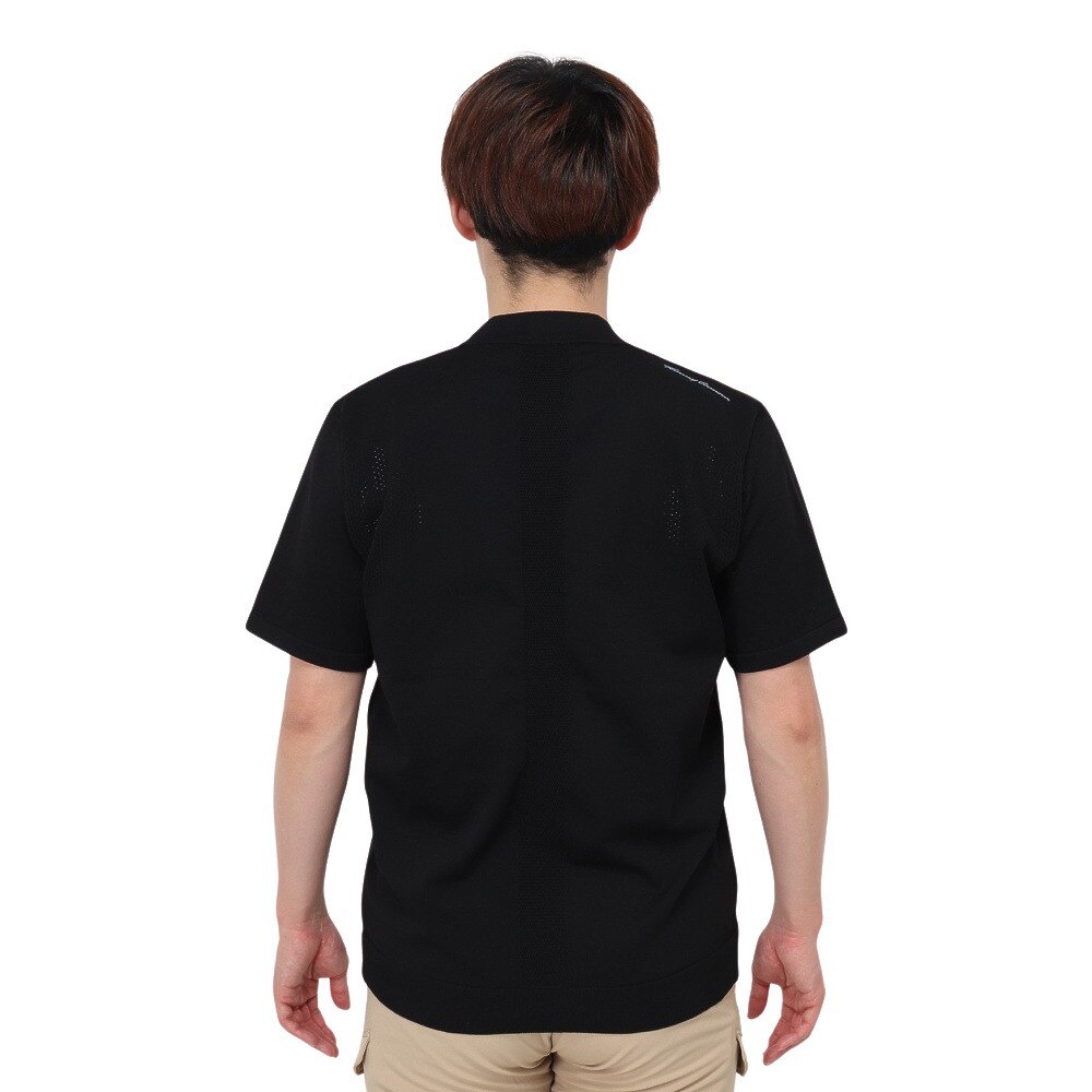 トミーアーマー（Tommy Armour）（メンズ）ゴルフウェア 半袖ニット モックネック TASL24S030003 BLK