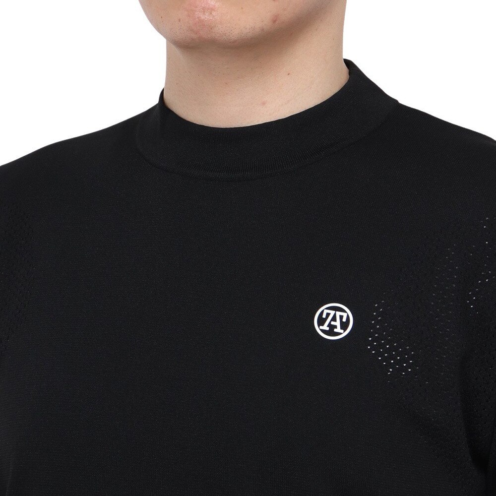 トミーアーマー（Tommy Armour）（メンズ）ゴルフウェア 半袖ニット モックネック TASL24S030003 BLK
