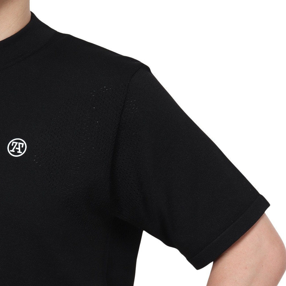 トミーアーマー（Tommy Armour）（メンズ）ゴルフウェア 半袖ニット モックネック TASL24S030003 BLK