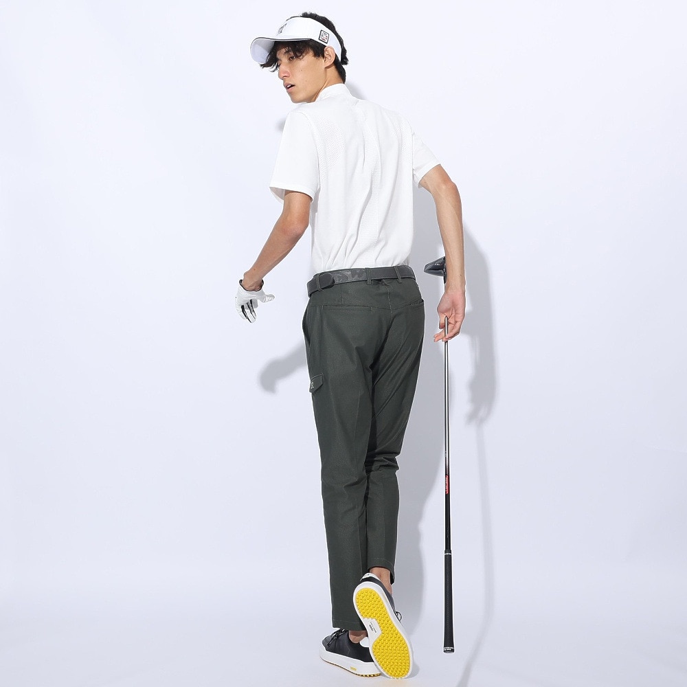 トミーアーマー（Tommy Armour）（メンズ）ゴルフウェア 半袖ニット モックネック TASL24S030003 WHT