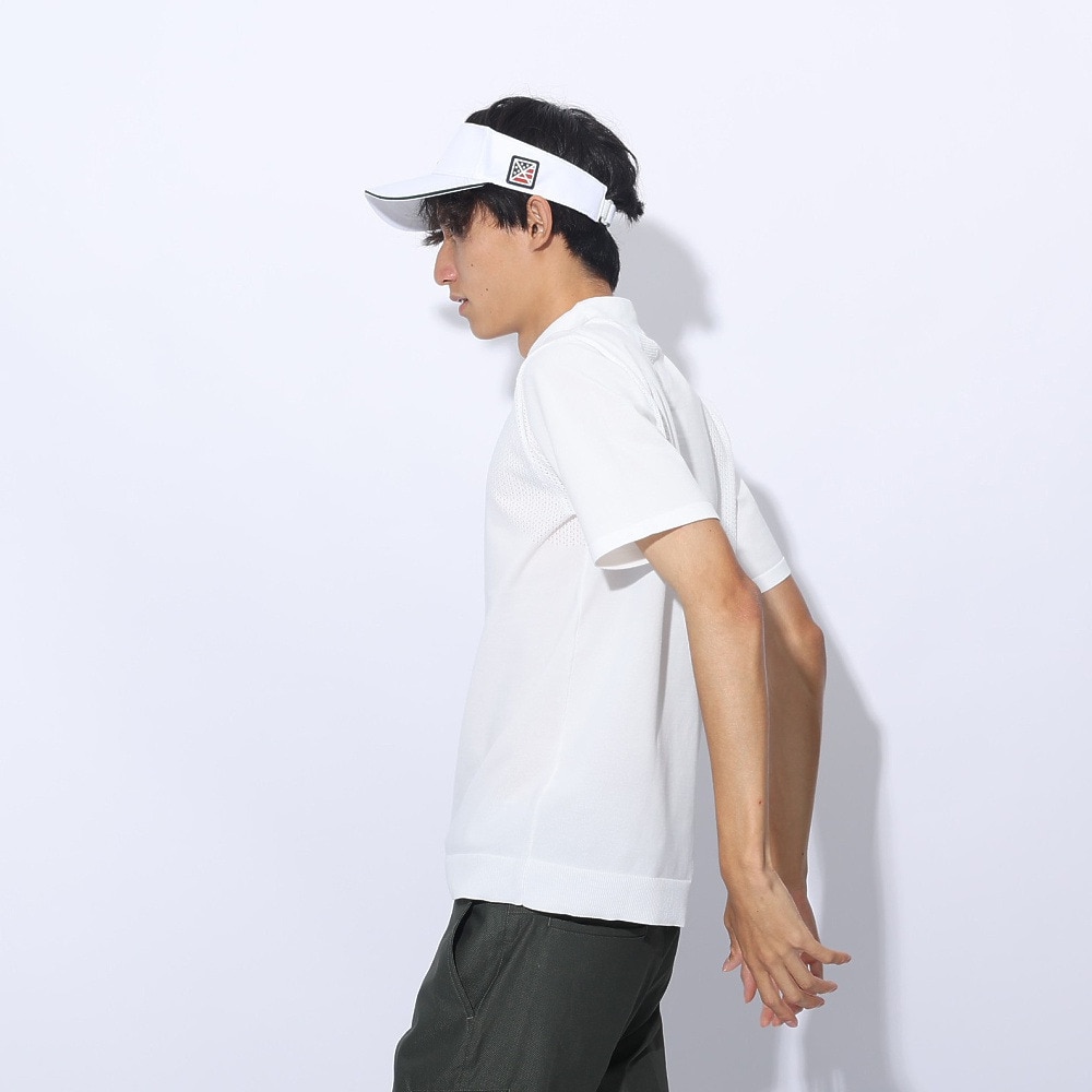 トミーアーマー（Tommy Armour）（メンズ）ゴルフウェア 半袖ニット モックネック TASL24S030003 WHT