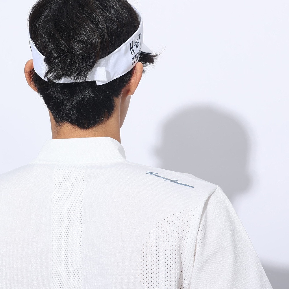 トミーアーマー（Tommy Armour）（メンズ）ゴルフウェア 半袖ニット モックネック TASL24S030003 WHT