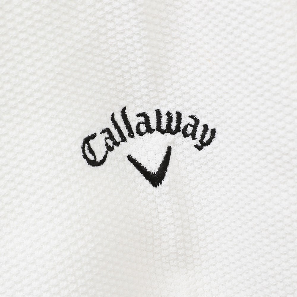 キャロウェイ（CALLAWAY）（メンズ）ゴルフウェア 半袖 カノコ編みニット モックネックシャツ C25134103-1030