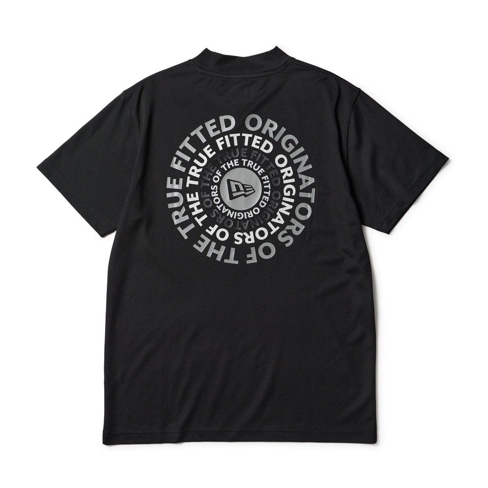 ニューエラ（NEW ERA）（メンズ、レディース）ゴルフウェア 吸汗速乾 サークル OOTTF ロゴ ミッドネック 半袖Tシャツ 14859919