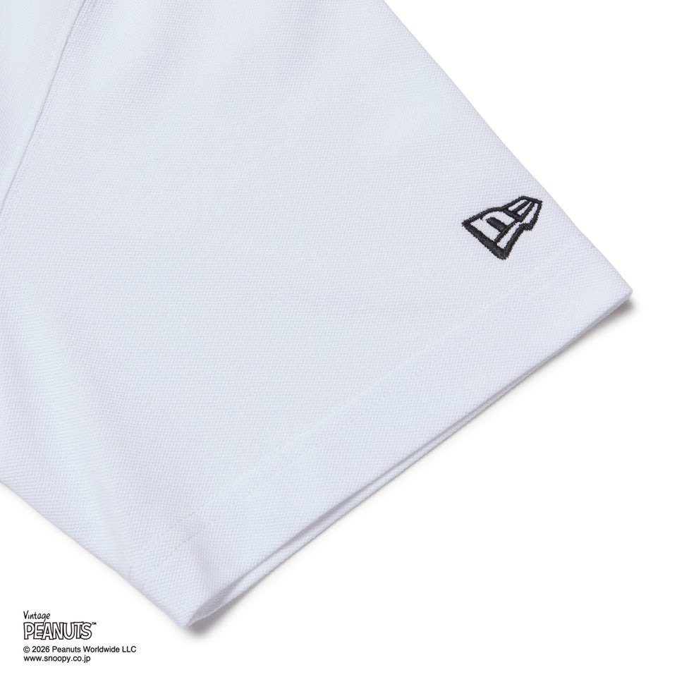 ニューエラ（NEW ERA）（メンズ、レディース）ゴルフウェア 吸汗速乾 ミッドネック 半袖Tシャツ ビンテージピーナッツ 14865850