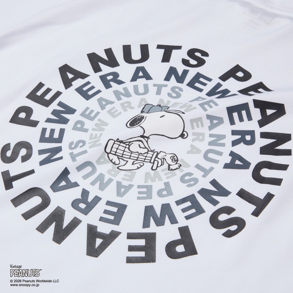ニューエラ（NEW ERA）（メンズ、レディース）ゴルフウェア 吸汗速乾 ミッドネック 半袖Tシャツ ビンテージピーナッツ 14865850
