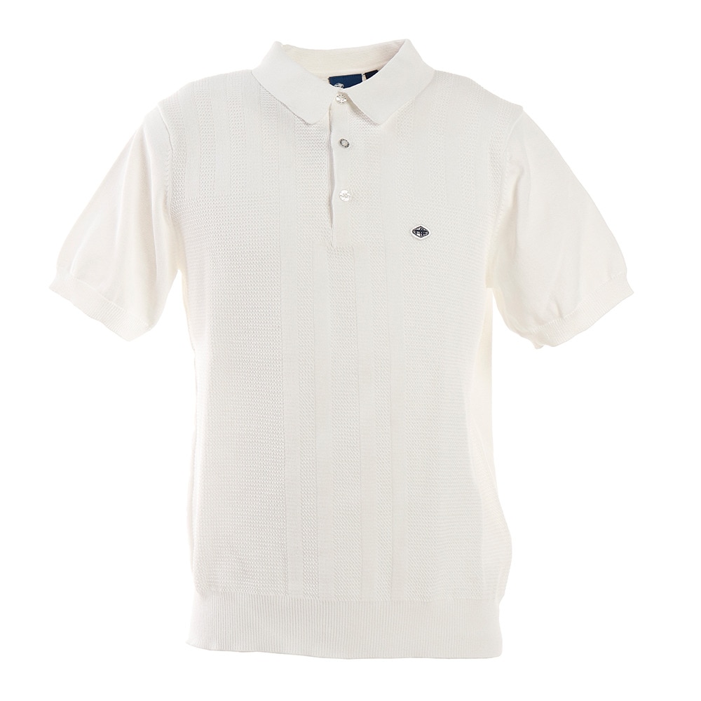 フィドラ ゴルフウェア 半袖 ポロシャツ メンズ ニットポロシャツ FD5HTG60 WHT Ｍ 10 ウェア画像