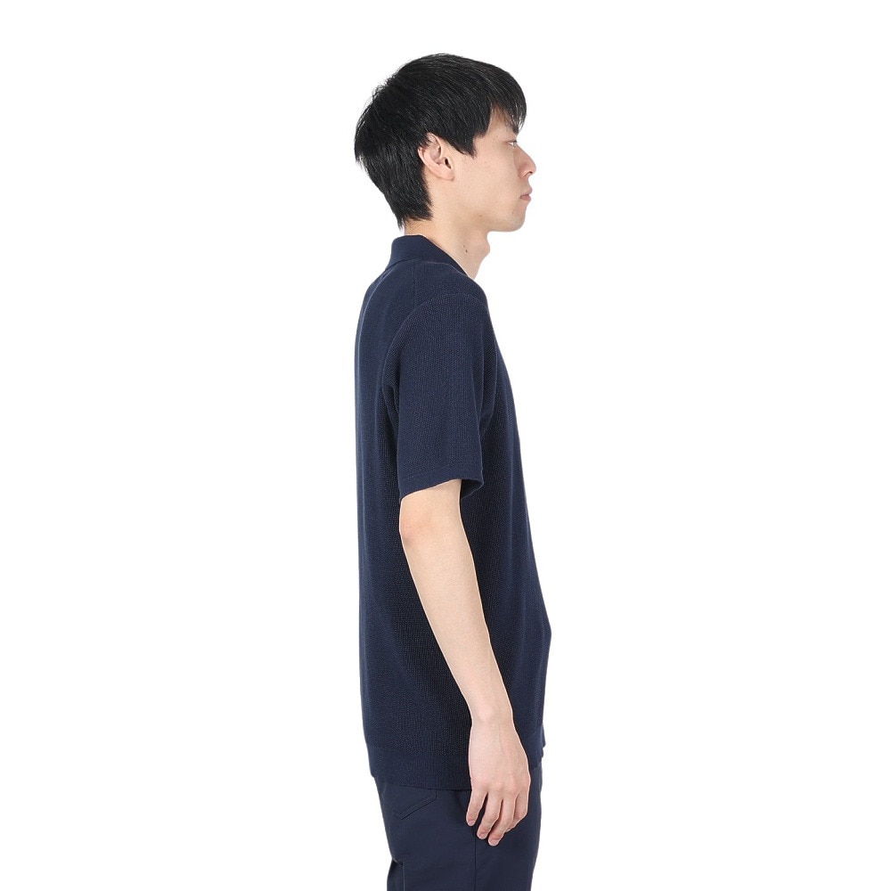 エピキュール（epicure）（メンズ）ゴルフウェア 半袖 ジップアップポロ 151-11340-098