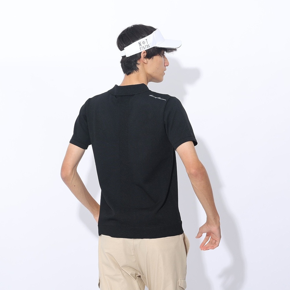 トミーアーマー（Tommy Armour）（メンズ）ゴルフウェア 半袖ニット ポロシャツ TASL24S030004 BLK