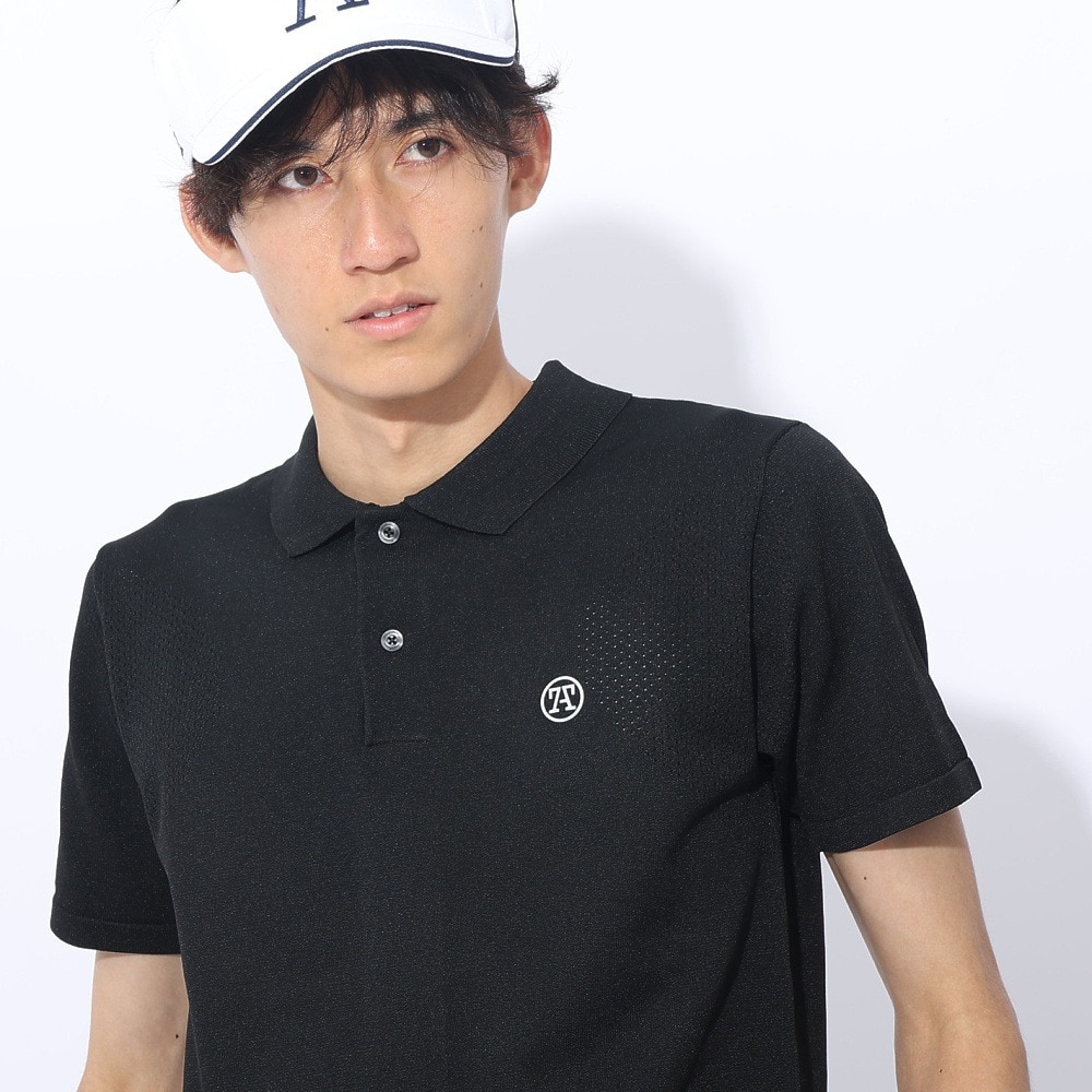 トミーアーマー（Tommy Armour）（メンズ）ゴルフウェア 半袖ニット ポロシャツ TASL24S030004 BLK