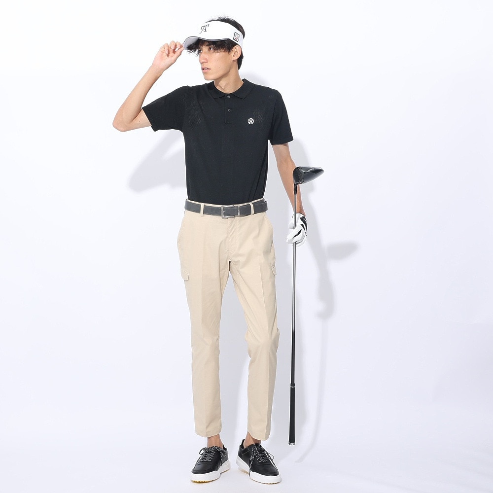 トミーアーマー（Tommy Armour）（メンズ）ゴルフウェア 半袖ニット ポロシャツ TASL24S030004 BLK