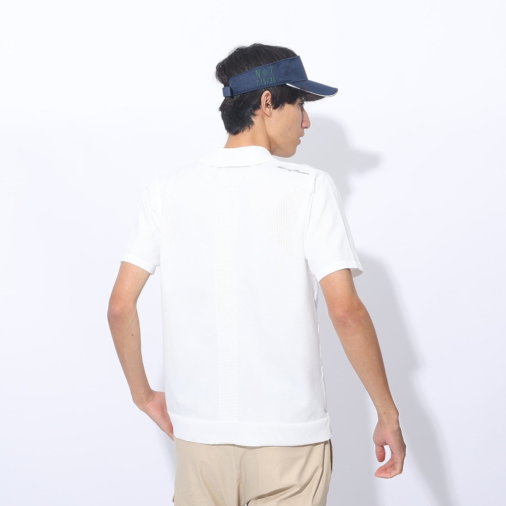 トミーアーマー（Tommy Armour）（メンズ）ゴルフウェア 半袖ニット ポロシャツ TASL24S030004 WHT
