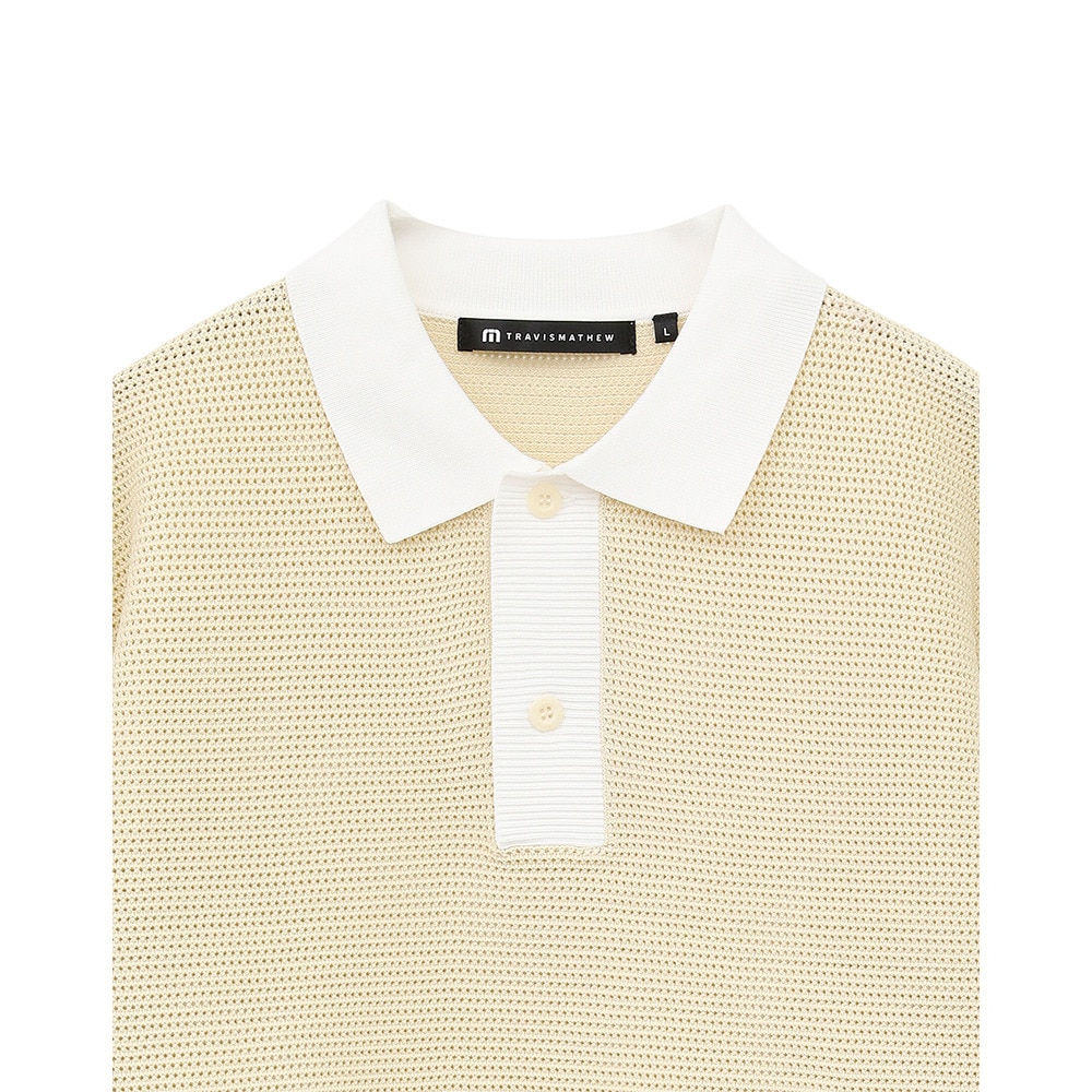 トラヴィスマシュー（Travis Mathew）（メンズ）ゴルフウェア 半袖ニット ポロシャツ 7AL008-1WHT