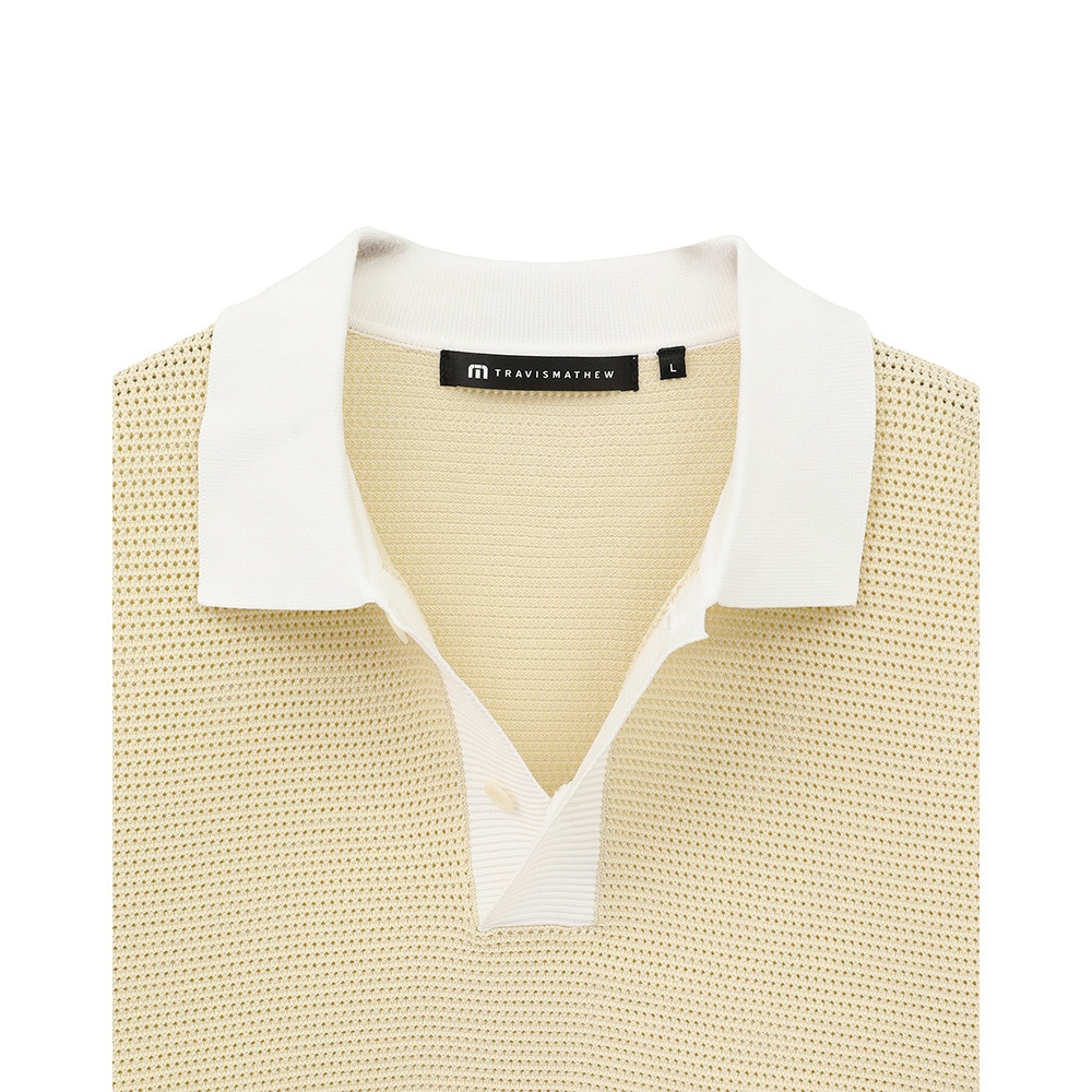 トラヴィスマシュー（Travis Mathew）（メンズ）ゴルフウェア 半袖ニット ポロシャツ 7AL008-1WHT