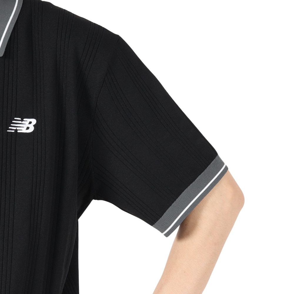 ニューバランス（new balance）（メンズ）ゴルフウェア ハーフスリーブ ニット ポロシャツ 012-5175001-010