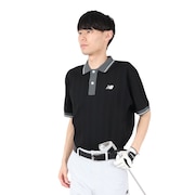 (メンズ)ゴルフウェア ハーフスリーブ ニット ポロシャツ 012-5175001-010