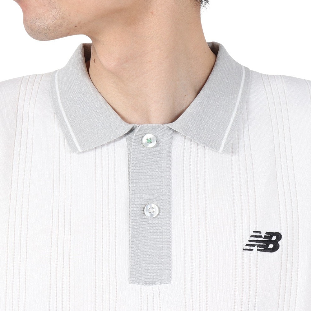 ニューバランス（new balance）（メンズ）ゴルフウェア ハーフスリーブ ニット ポロシャツ 012-5175001-030