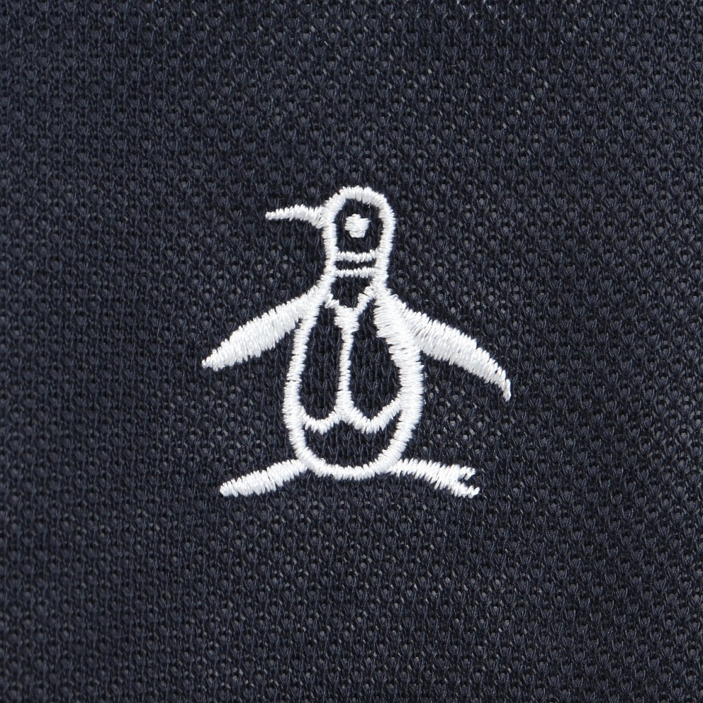 マンシングウエア（MUNSING WEAR）（メンズ）ゴルフウェア 70周年 アーカイブペンギン飛び刺繍 半袖ポロシャツ MG5SHS38M NV00
