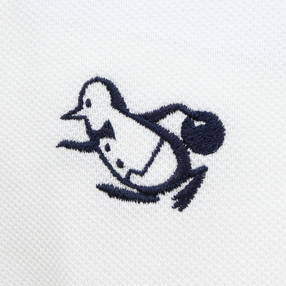 マンシングウエア（MUNSING WEAR）（メンズ）ゴルフウェア 70周年 アーカイブペンギン飛び刺繍 半袖ポロシャツ MG5SHS38M WH00