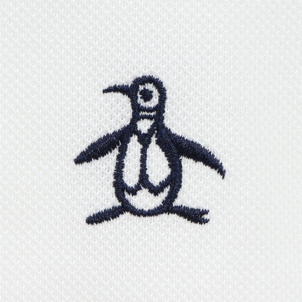 マンシングウエア（MUNSING WEAR）（メンズ）ゴルフウェア 70周年 アーカイブペンギン飛び刺繍 半袖ポロシャツ MG5SHS38M WH00