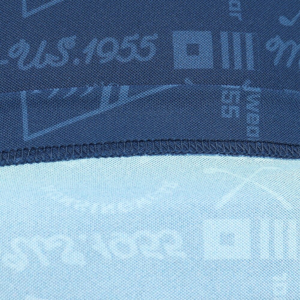 マンシングウエア（MUNSING WEAR）（メンズ）ゴルフウェア 吸汗速乾 遮熱 サンスクリーン グラフィック総柄プリント 半袖ポロシャツ MG5SHS40M NV00