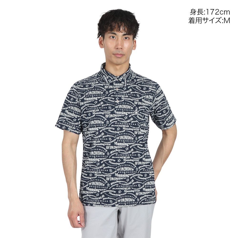 Munsingwear 公式 マンシングウェア ペンギン総柄半袖ポロシャツ