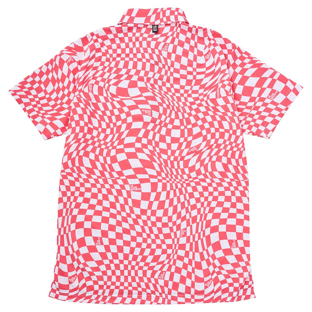 ルコックスポルティフ（lecoqsportif）（メンズ）ゴルフウェア 高通気 VICHYチェック半袖シャツ LG5SHS01M PK00