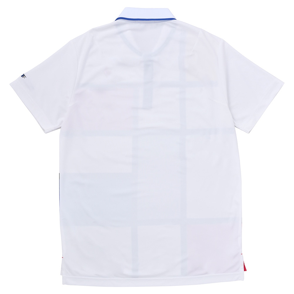 ルコックスポルティフ（lecoqsportif）（メンズ）ゴルフウェア カラーブロック大柄半袖シャツ LG5SHS02M WH00