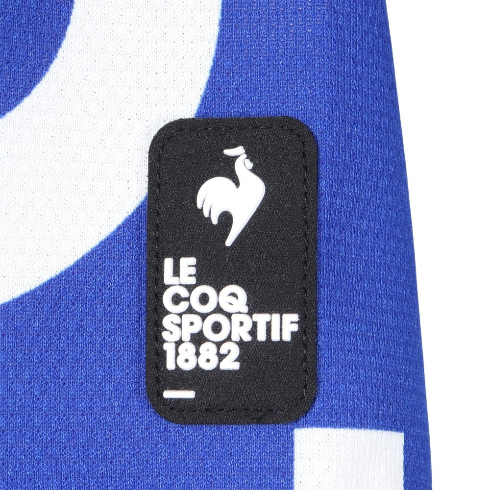 ルコックスポルティフ（lecoqsportif）（メンズ）ゴルフウェア 吸汗速乾 マルチカラー ロゴ柄半袖シャツ LG5SHS05M BL00