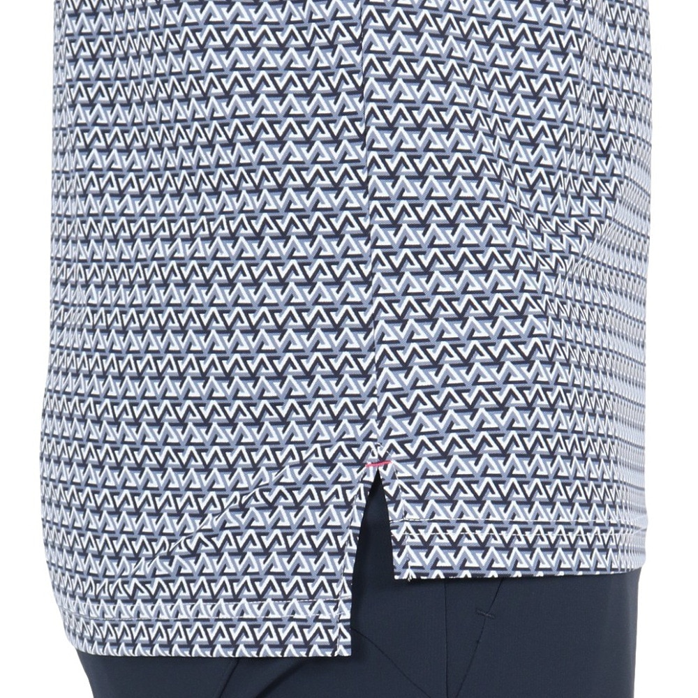 ルコックスポルティフ（lecoqsportif）（メンズ）ゴルフウェア ストレッチ トライアングル 小柄半袖シャツ LG5SHS06M NV00