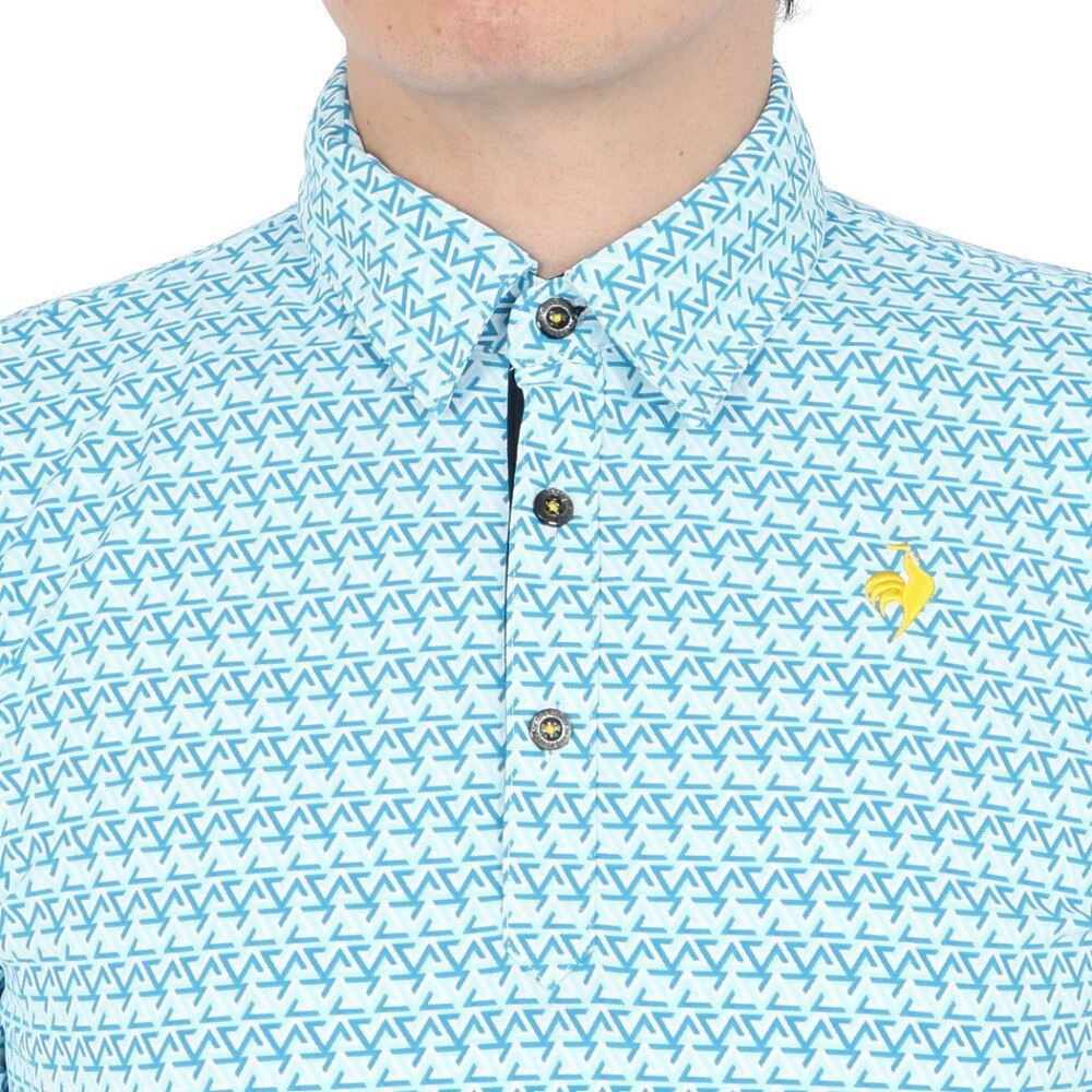 ルコックスポルティフ（lecoqsportif）（メンズ）ゴルフウェア ストレッチ トライアングル 小柄半袖シャツ LG5SHS06M SA00