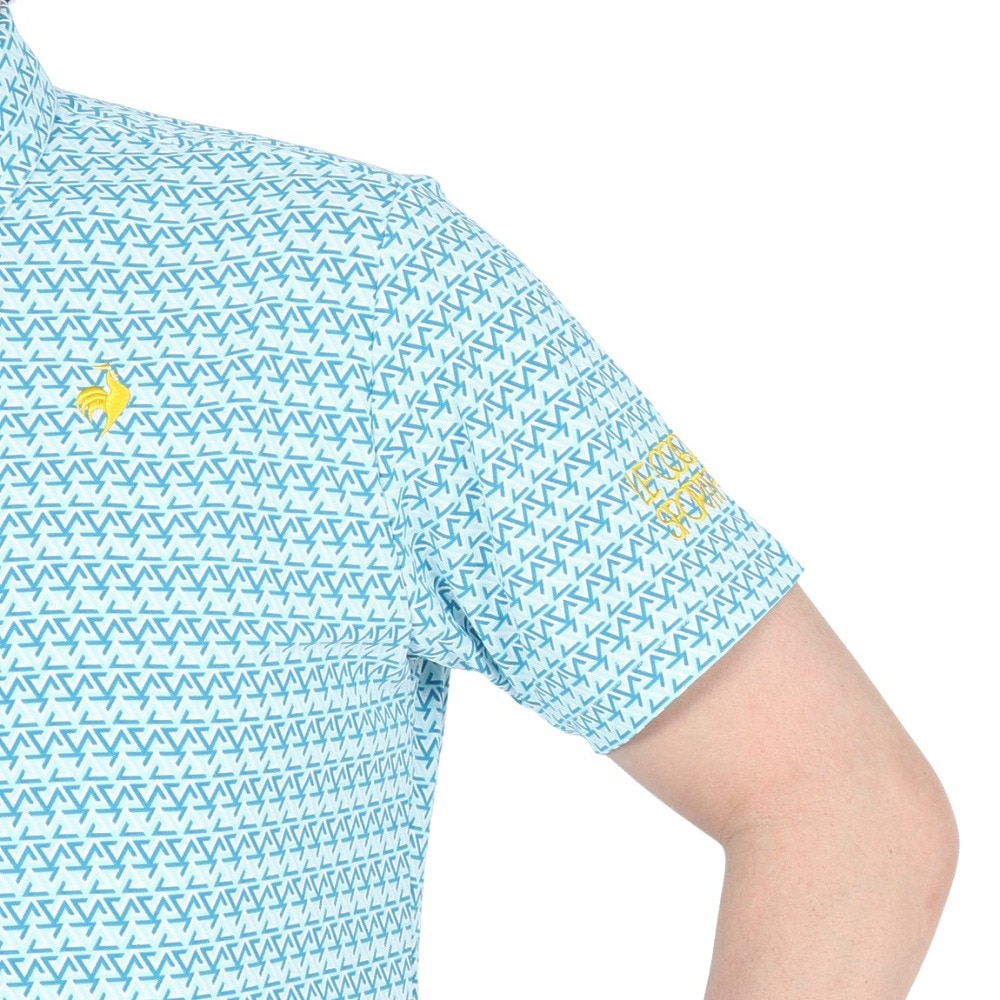 ルコックスポルティフ（lecoqsportif）（メンズ）ゴルフウェア ストレッチ トライアングル 小柄半袖シャツ LG5SHS06M SA00