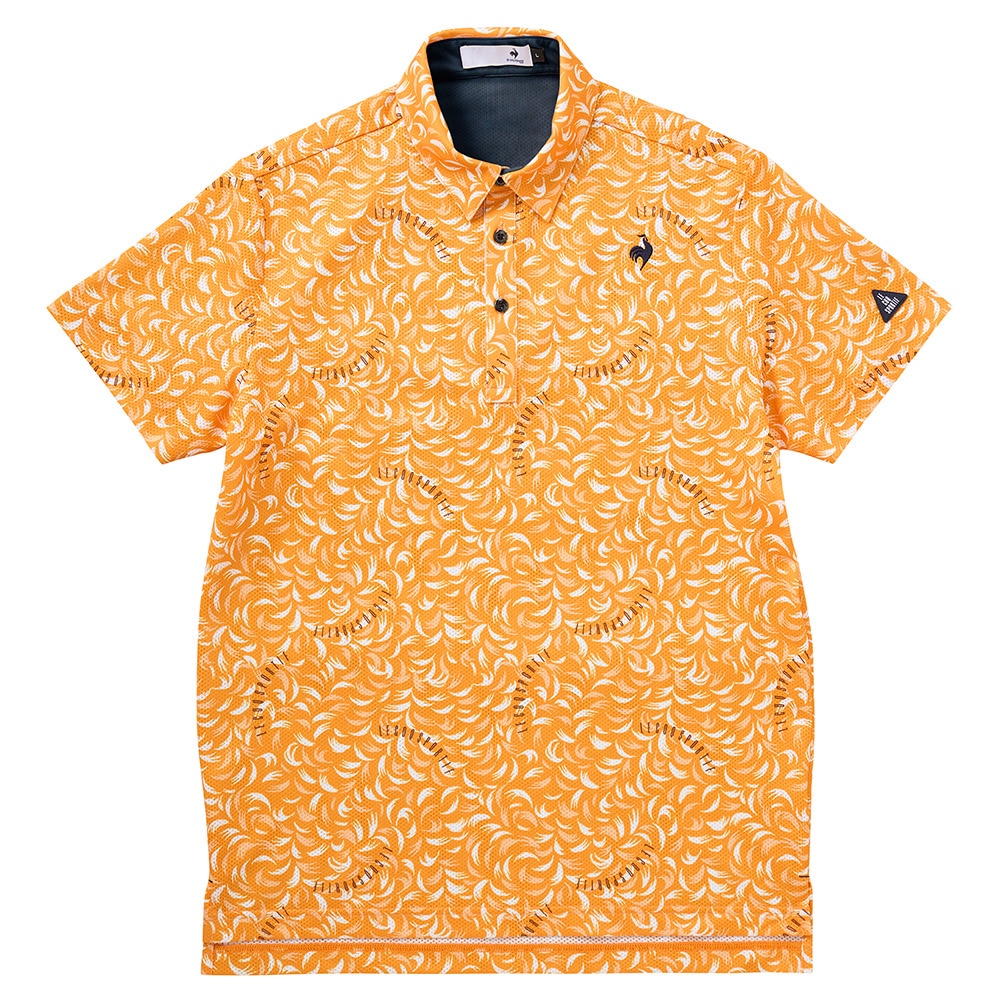 ルコックスポルティフ（lecoqsportif）（メンズ）ゴルフウェア 接触冷感 小柄 半袖ポロシャツ LG5SHS09M OR00