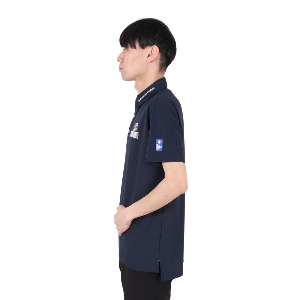 ルコックスポルティフ（lecoqsportif）（メンズ）ゴルフウェア 吸汗速乾 定番 無地半袖シャツ LG5SHS13M NV00