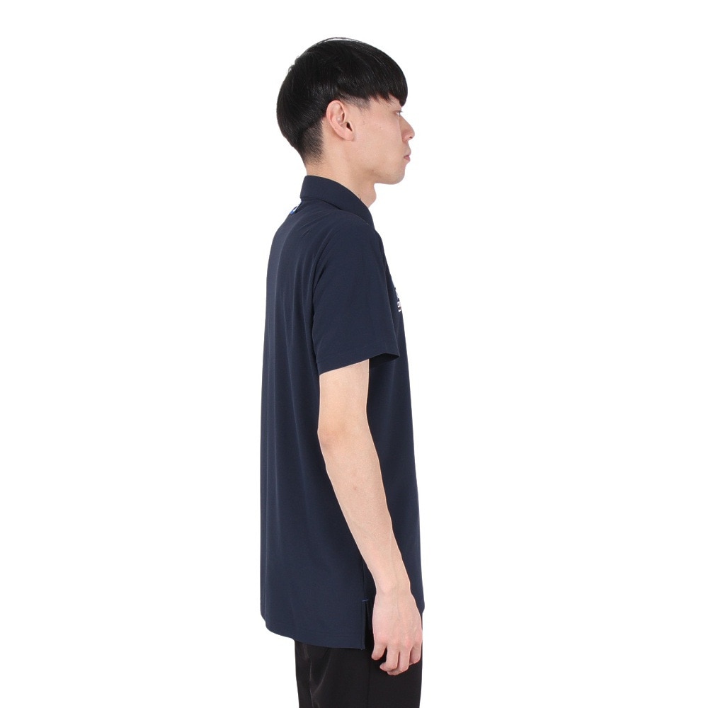 ルコックスポルティフ（lecoqsportif）（メンズ）ゴルフウェア 吸汗速乾 定番 無地半袖シャツ LG5SHS13M NV00
