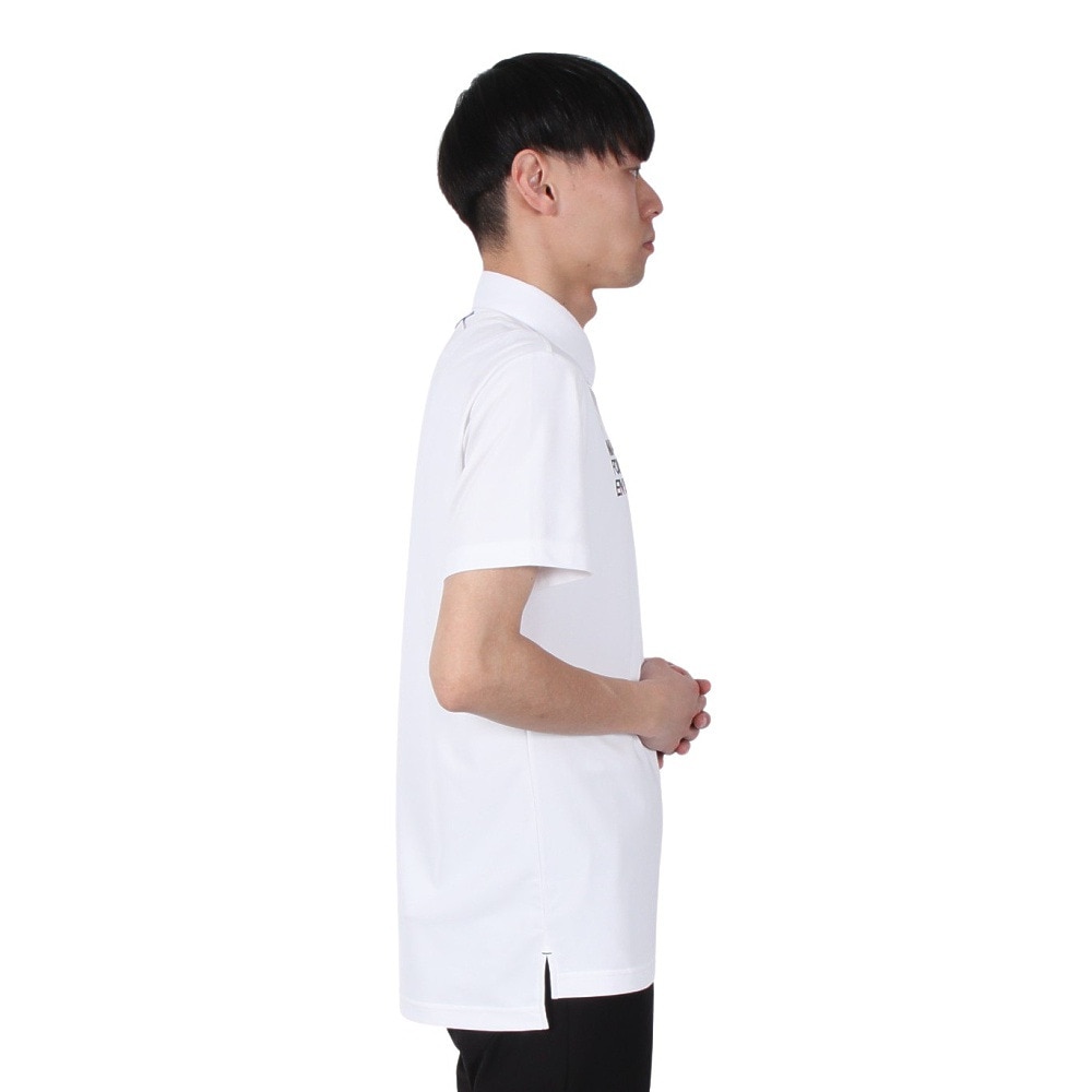ルコックスポルティフ（lecoqsportif）（メンズ）ゴルフウェア 吸汗速乾 定番 無地半袖シャツ LG5SHS13M WH00