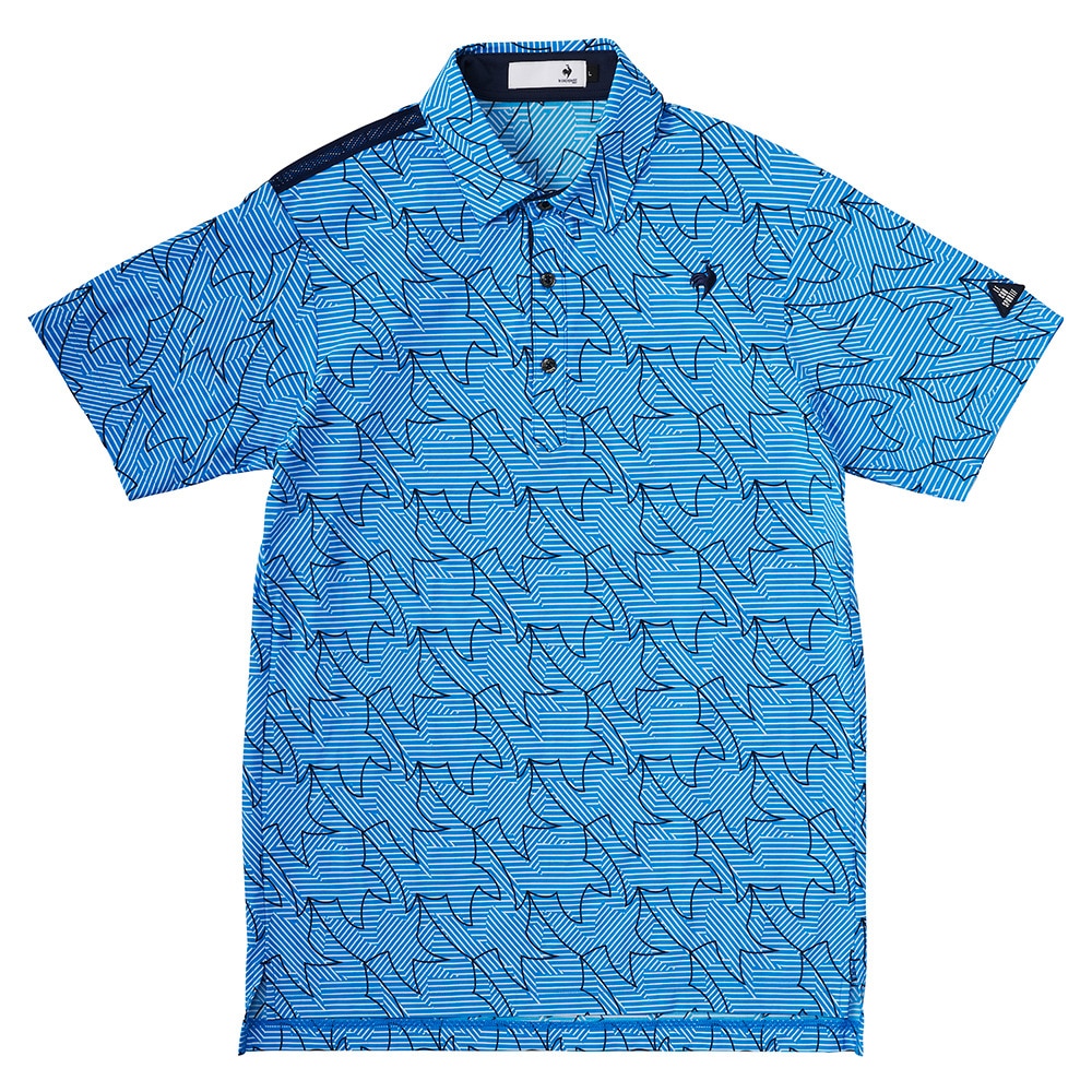 ルコックスポルティフ（lecoqsportif）（メンズ）ゴルフウェア 接触冷感 半袖 ポロシャツ LG5SHS19M BL00