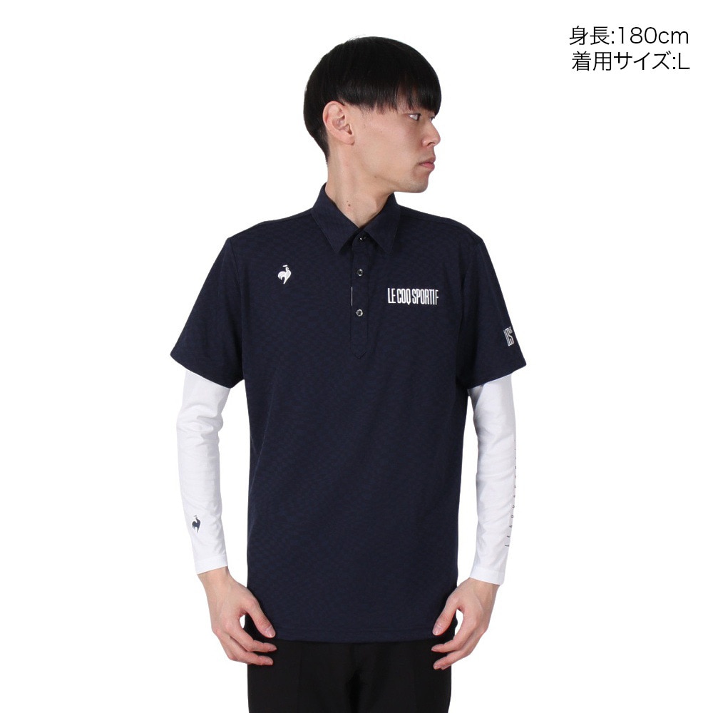ルコックスポルティフ（lecoqsportif）（メンズ）ゴルフウェア 吸汗速乾 インナーセット 2WAYシャツ LG5STZ01M NV00