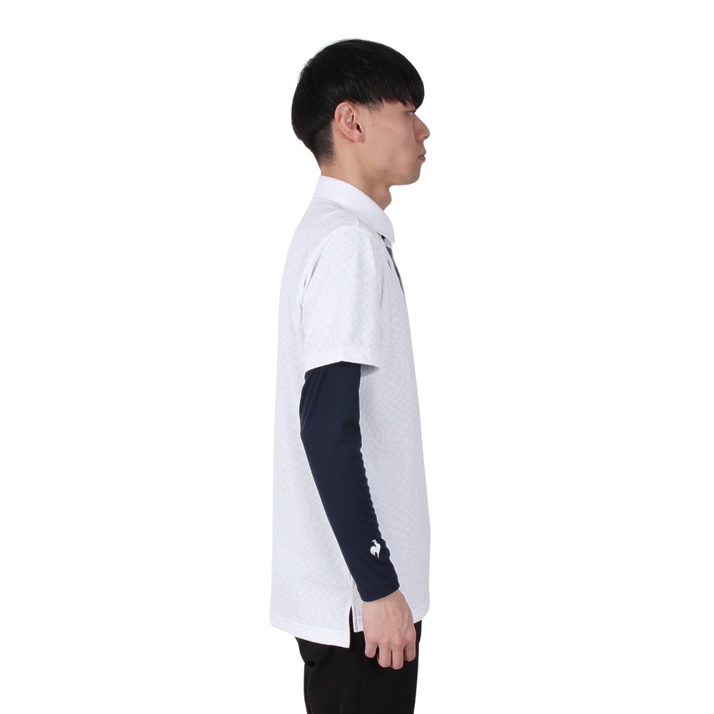 ルコックスポルティフ（lecoqsportif）（メンズ）ゴルフウェア 吸汗速乾 インナーセット 2WAYシャツ LG5STZ01M WH00