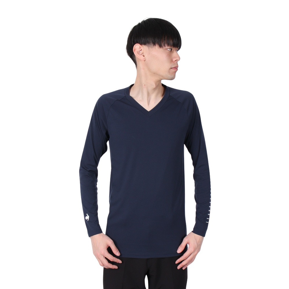ルコックスポルティフ（lecoqsportif）（メンズ）ゴルフウェア 吸汗速乾 インナーセット 2WAYシャツ LG5STZ01M WH00