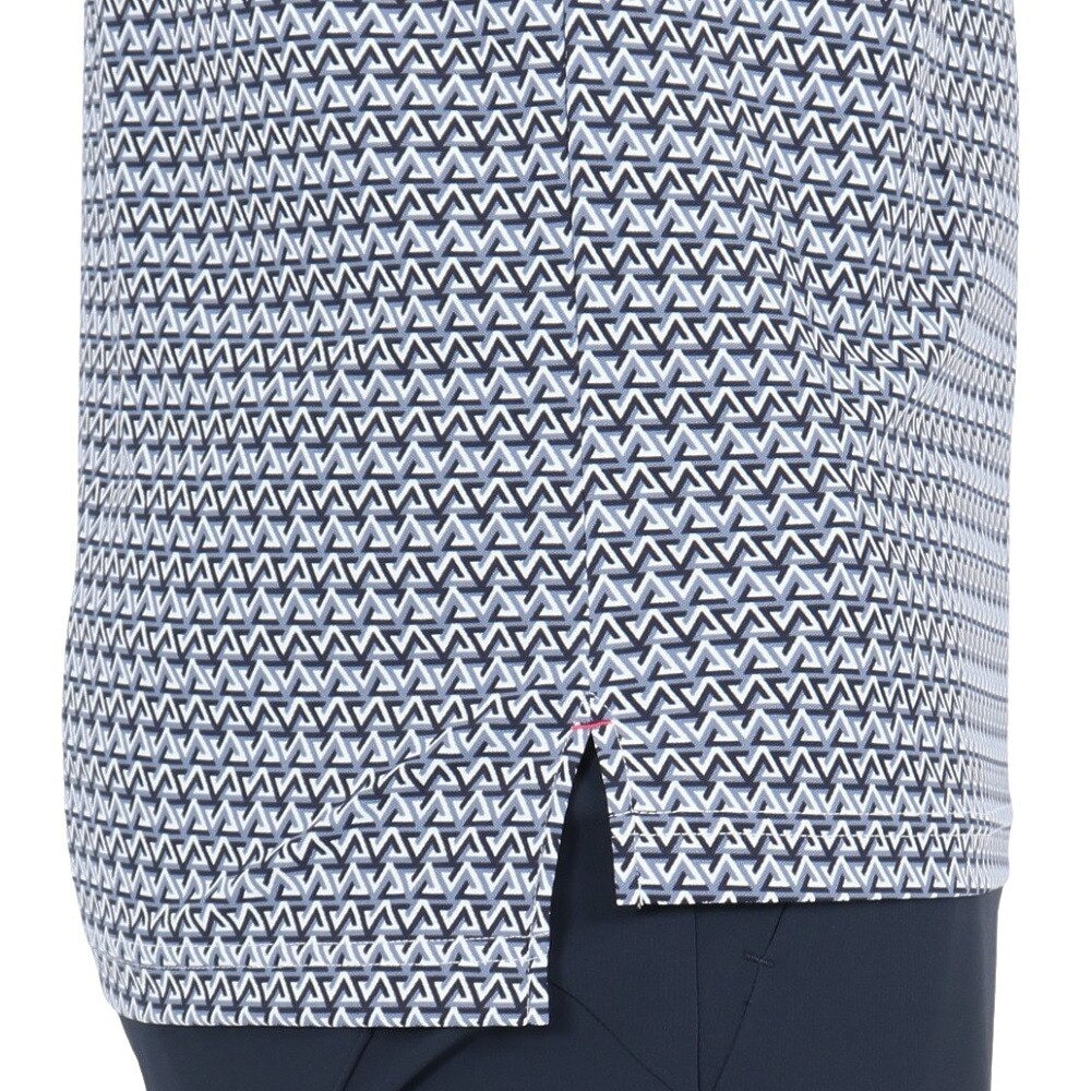 ルコックスポルティフ（lecoqsportif）（メンズ）ゴルフウェア ストレッチ トライアングル 小柄半袖シャツ LG5SHS06M NV00